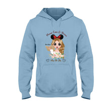 Load image into Gallery viewer, Personalized Mouse Ears &amp; Books T-Shirt for Girls - Custom Name Gift
