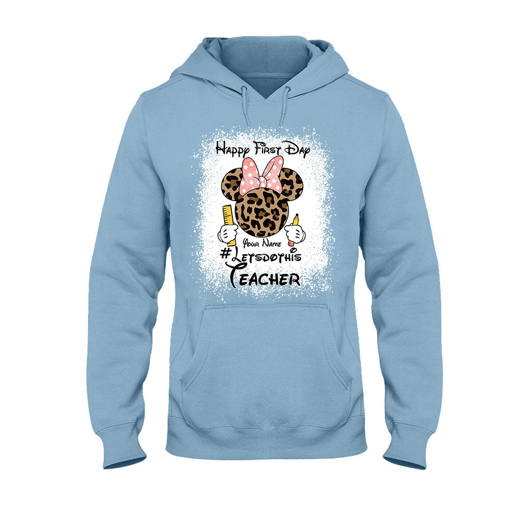 Personalized Teacher T-shirt & Hoodie Happy First Day Gift