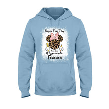 Load image into Gallery viewer, Personalized Teacher T-shirt &amp; Hoodie Happy First Day Gift
