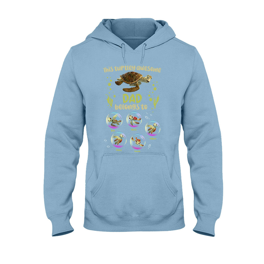 Personalized Turtley Awesome Dad T-shirt & Hoodie Gift