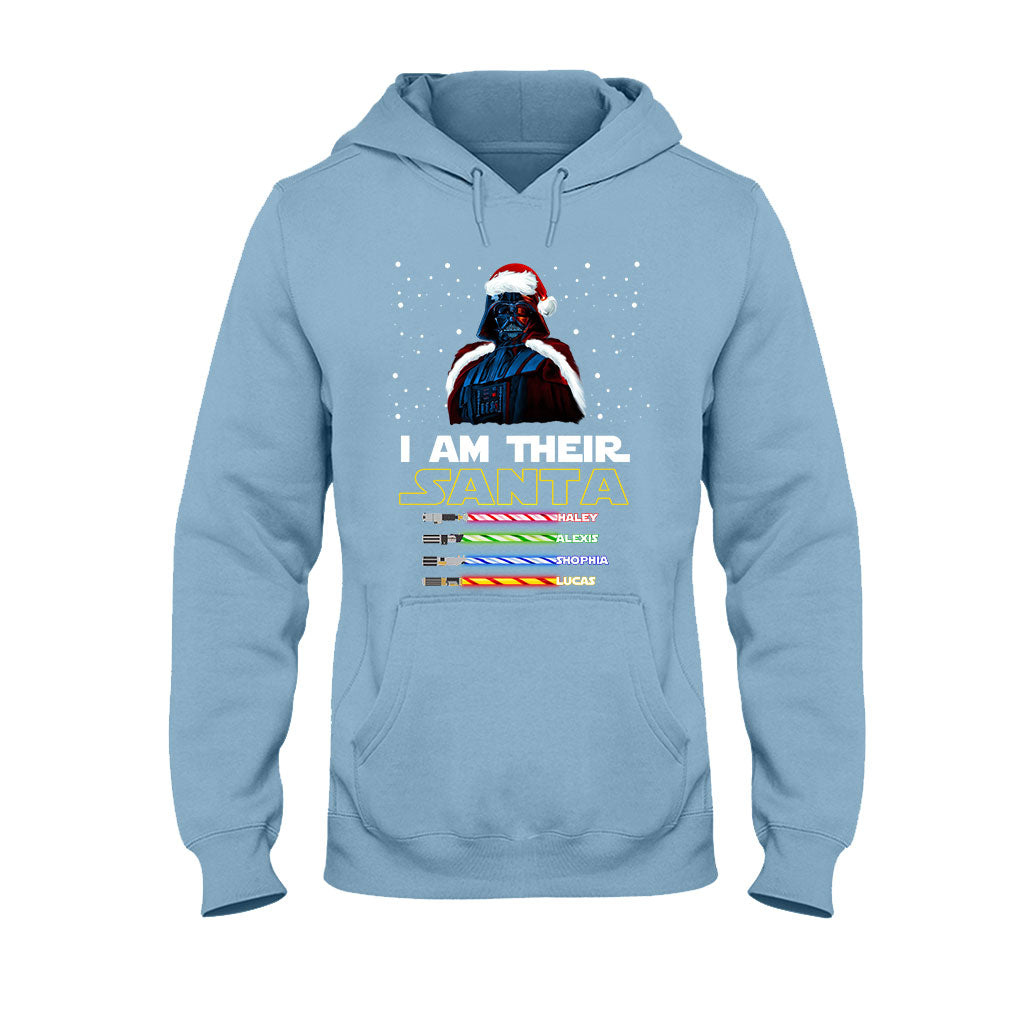 Personalized Christmas T-Shirt & Hoodie Gift for Dad - I Am Their Santa