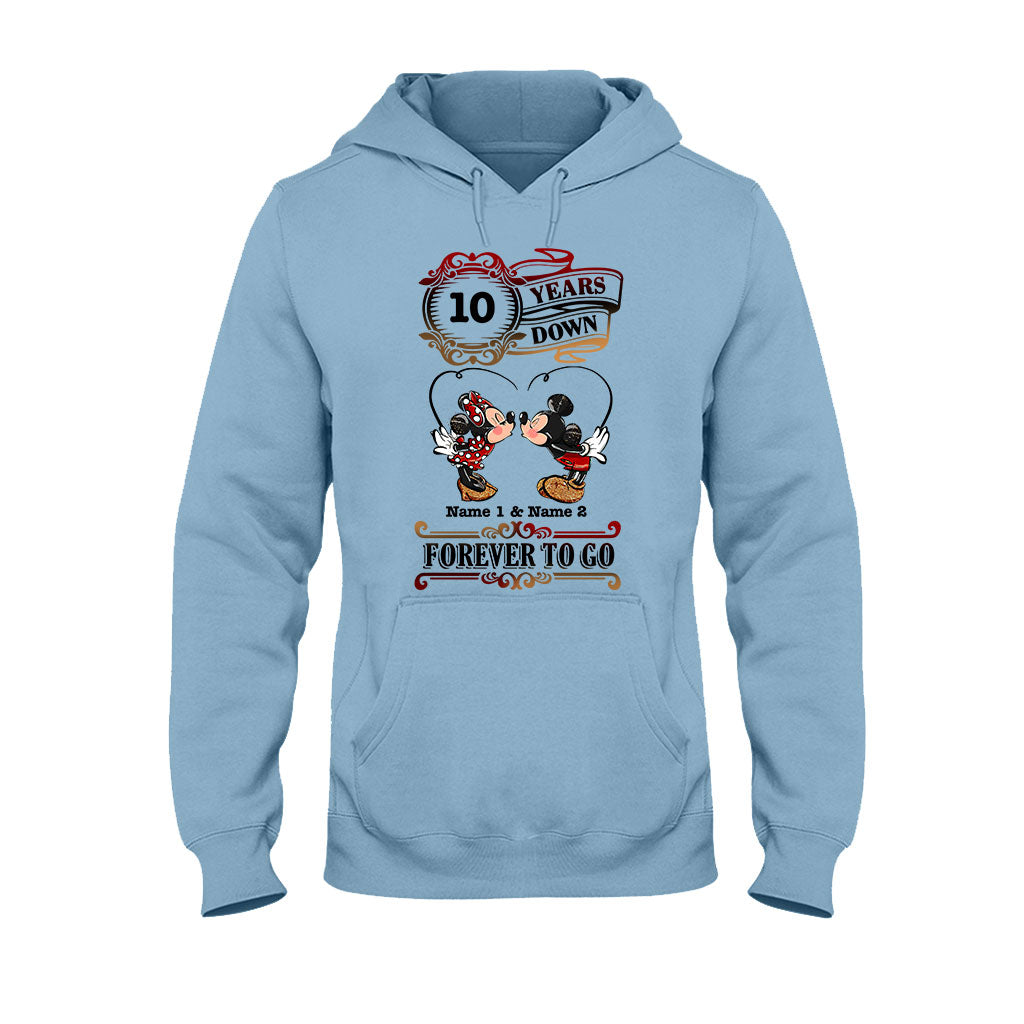 Personalized Couple T-shirt and Hoodie Custom Names Forever to Go Gift