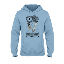 Load image into Gallery viewer, Personalized Couple T-shirt Hoodie Forever To Go Custom Name Gift
