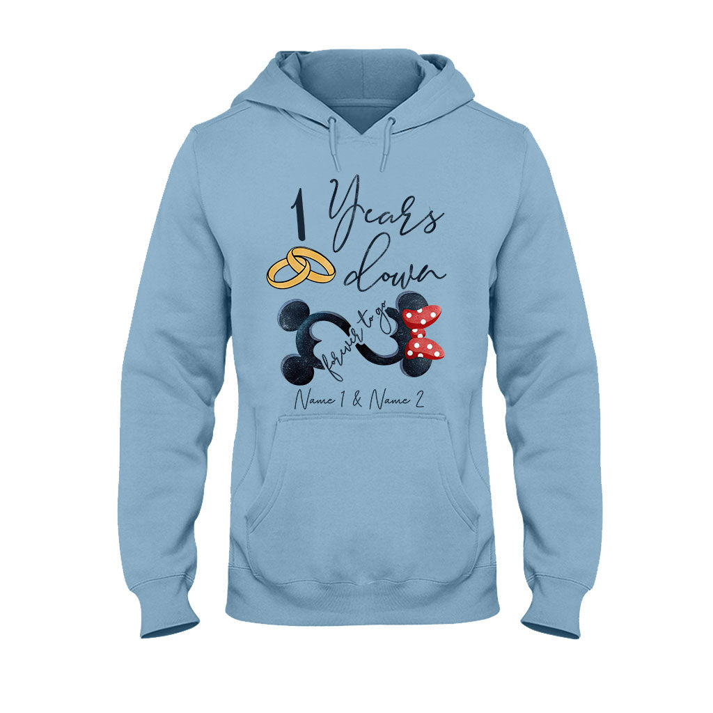 Personalized Couple Mouse T-shirt & Hoodie Custom Names Gift