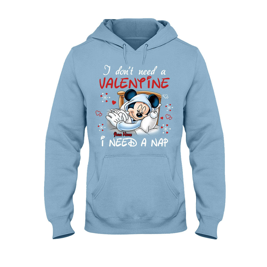 Personalized Valentine T-shirt with Mickey Mouse Design for Her