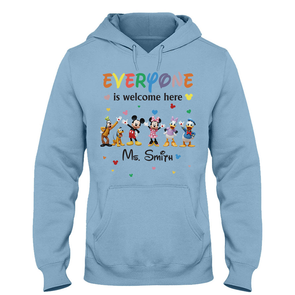 Personalized 'Everyone Is Welcome Here' T-shirt & Hoodie for Kids