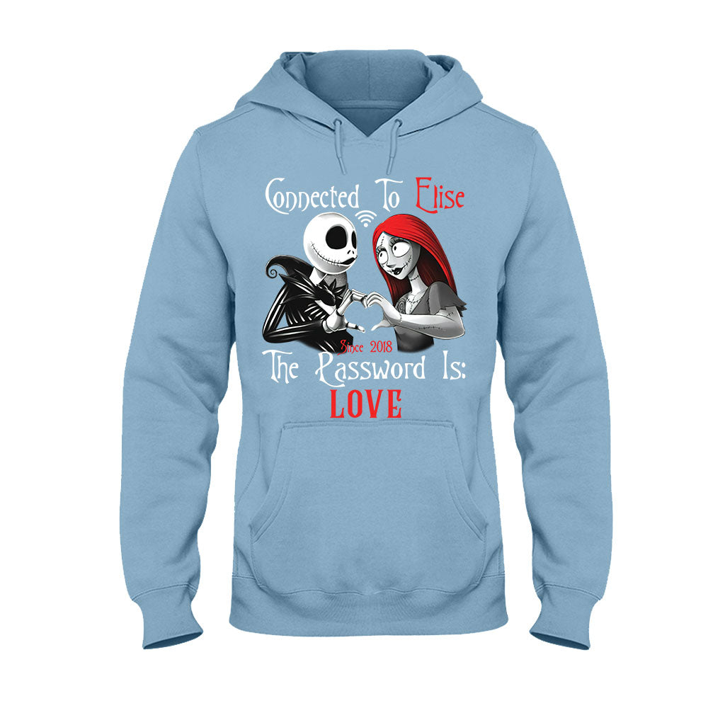Personalized Couple T-Shirt & Hoodie with Custom Name Gift