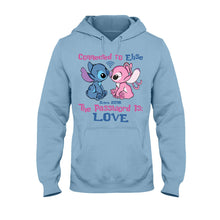 Load image into Gallery viewer, Personalized Couple T-shirt &amp; Hoodie Connected To Love Gift
