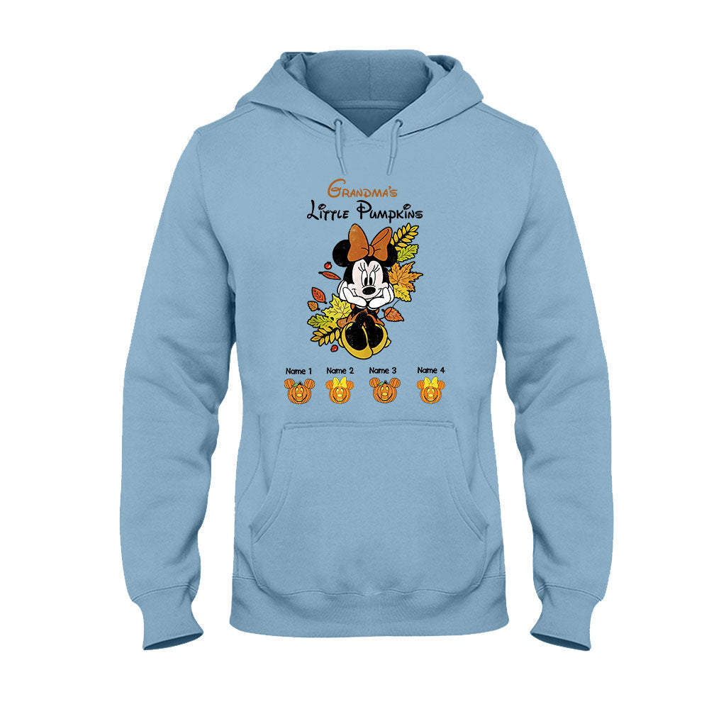 Personalized Grandma T-Shirt & Hoodie with Little Pumpkins Design