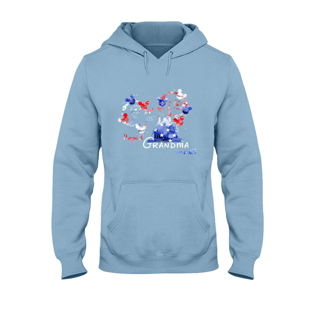 Personalized Happiest Grandma Independence Day T-shirt & Hoodie Gift