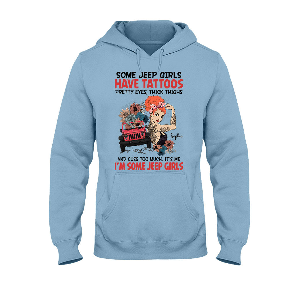 Personalized Jeep Girls T-Shirt Custom Name Gift for Her