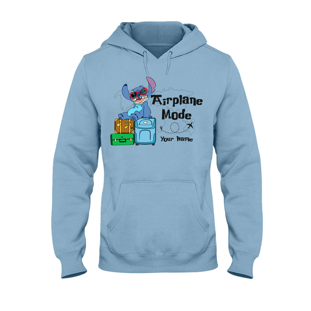Personalized Airplane Mode T-shirt & Hoodie with Name for Kids