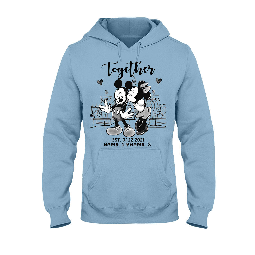 Personalized Couple Mouse T-shirt & Hoodie Gift for Anniversary
