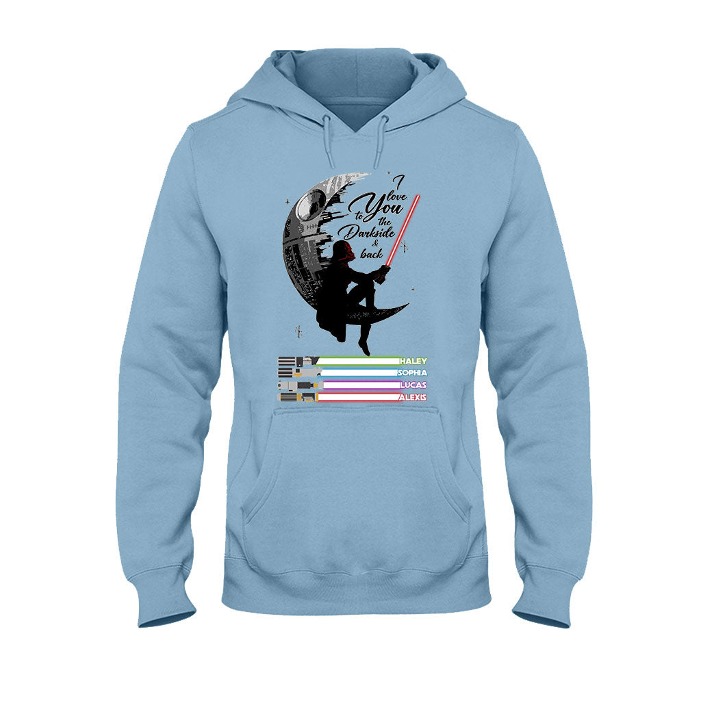 Personalized Father's Day T-shirt & Hoodie I Love You to the Darkside Gift