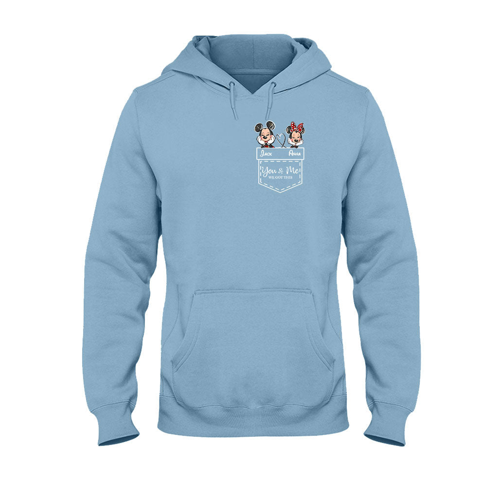 Personalized Mickey & Minnie T-shirt Hoodie Custom Couple Gift