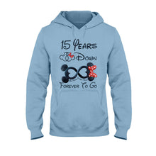 Load image into Gallery viewer, Personalized Forever To Go Mouse T-shirt &amp; Hoodie Gift for Couples
