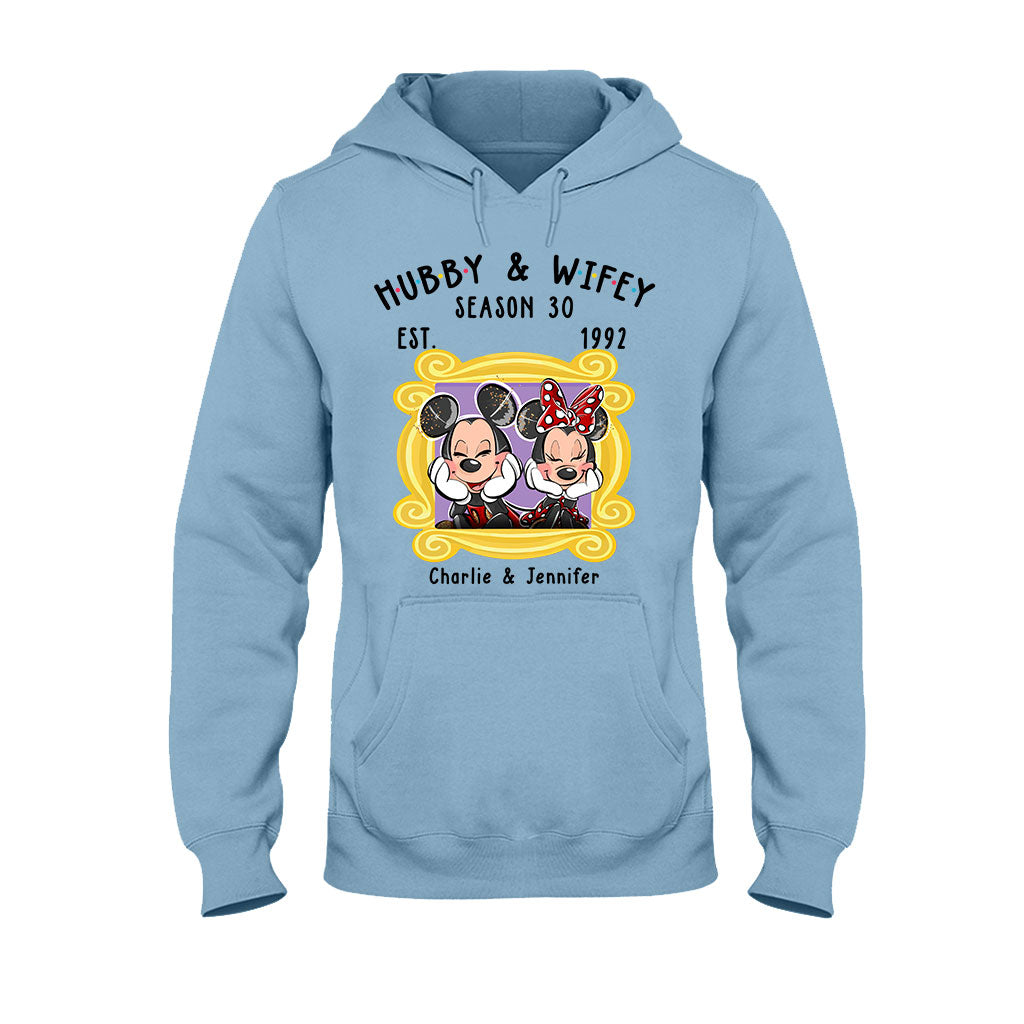 Personalized Couple T-shirt and Hoodie with Cute Design for Anniversary