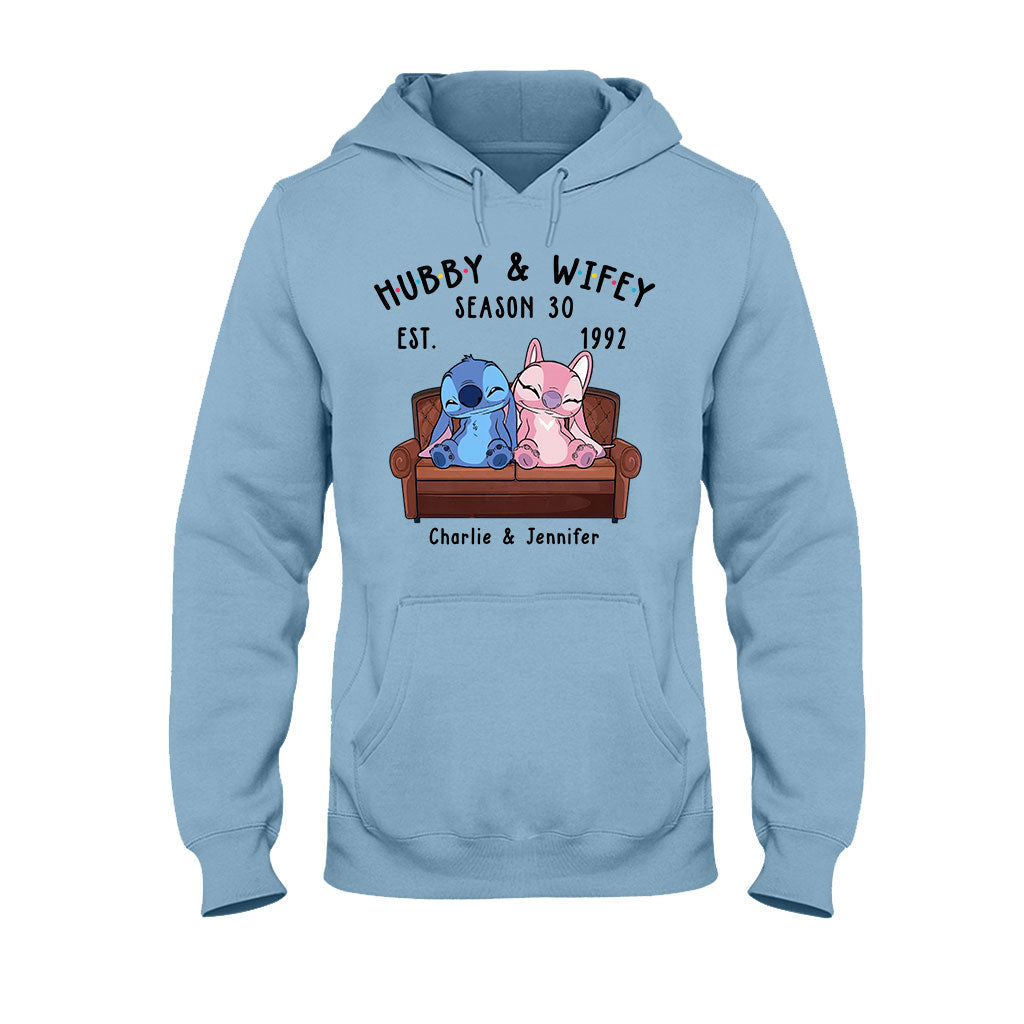 Personalized Couple Ohana T-shirt & Hoodie Custom Gift