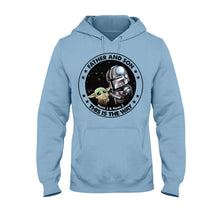 Load image into Gallery viewer, Personalized Father's Day T-shirt &amp; Hoodie with Star Wars Theme
