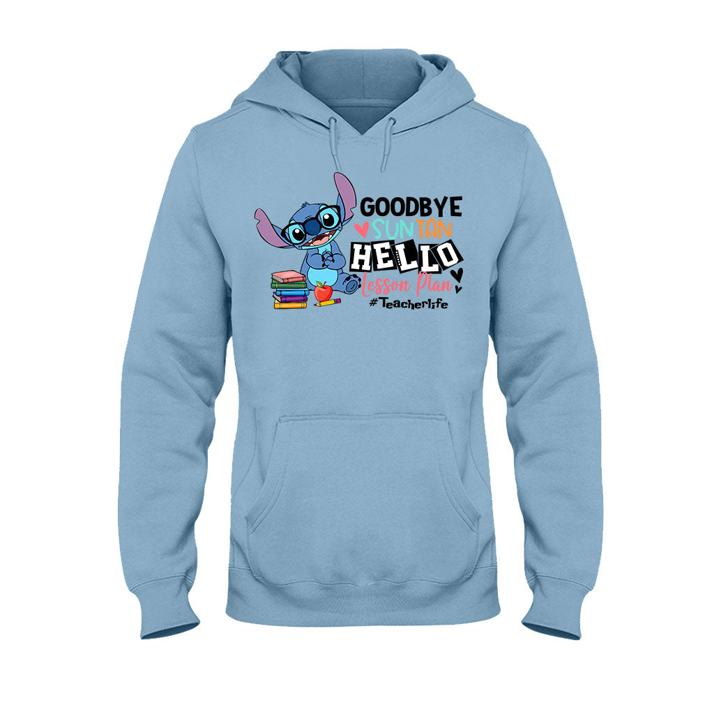 Personalized Teacher T-shirt & Hoodie Goodbye Suntan Lesson Plan Gift