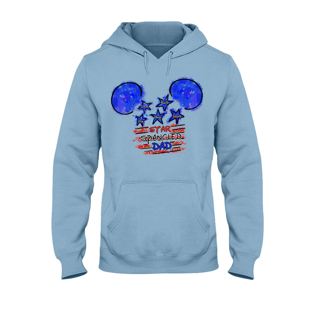 Personalized Star Spangled Dad T-Shirt & Hoodie Gift for Father's Day