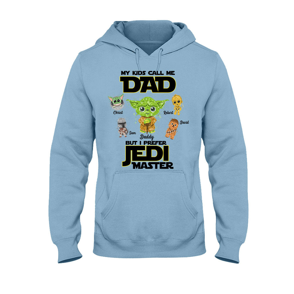 Personalized Jedi Master T-shirt for Dad with Custom Names