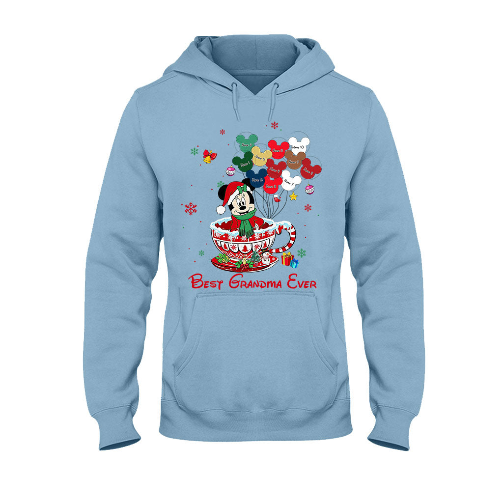 Personalized Christmas T-shirt & Hoodie for Grandma - Best Grandma Ever Gift