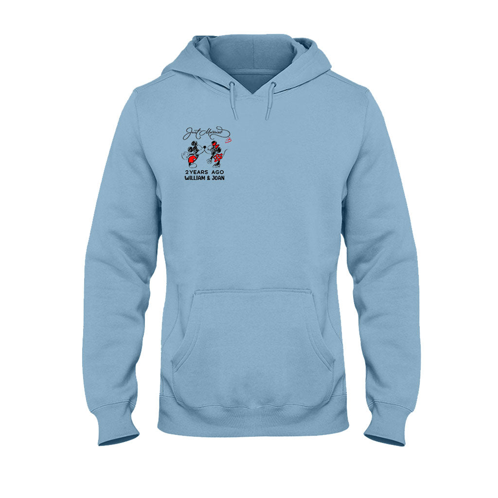 Personalized Just Married Couple T-Shirt & Hoodie Gift