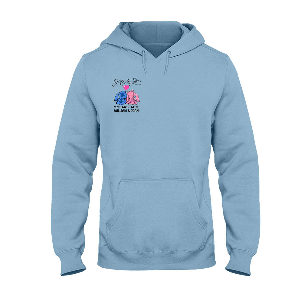 Personalized Just Married Couple T-Shirt & Hoodie Gift Idea