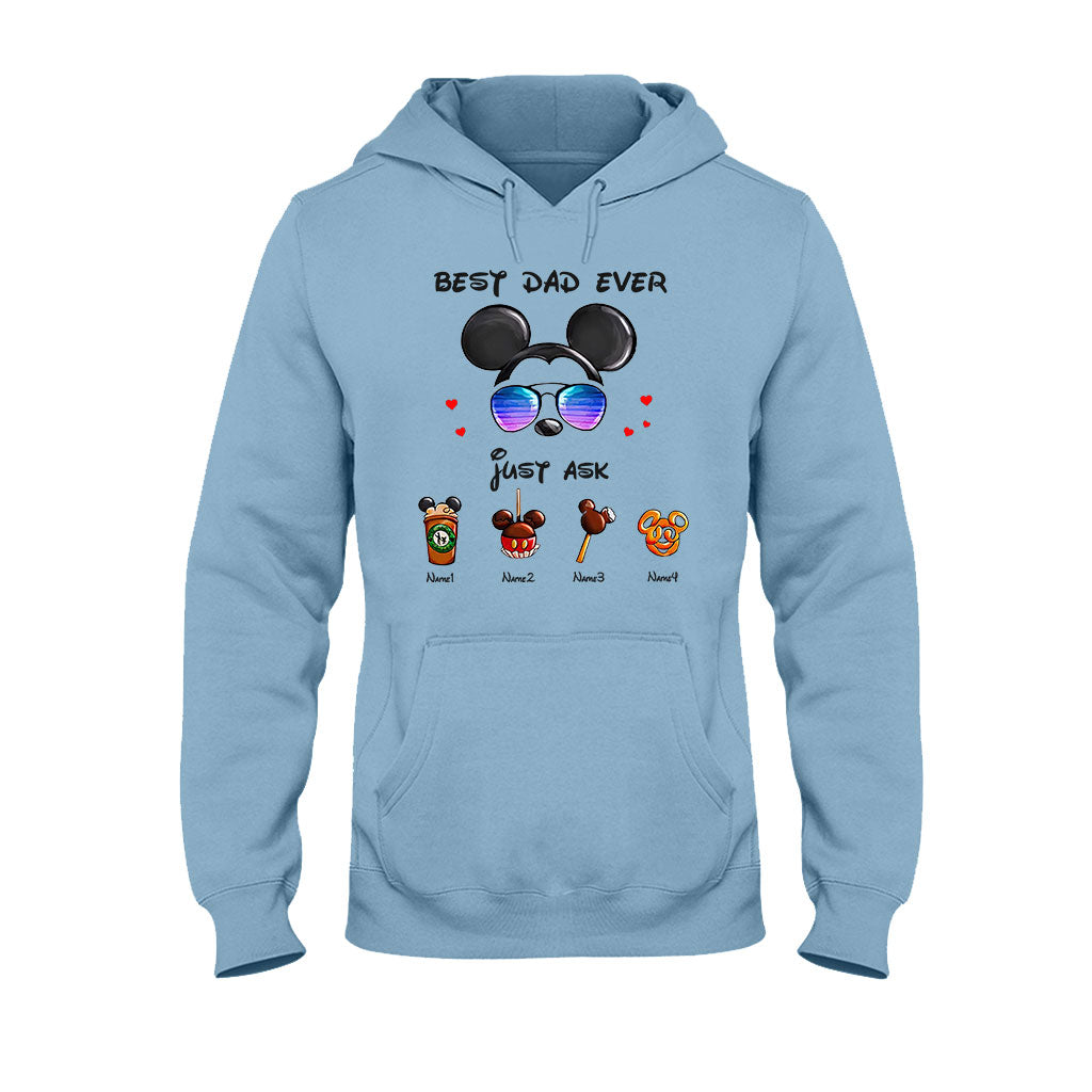 Personalized Best Dad Ever Mouse T-shirt and Hoodie Gift for Father's Day
