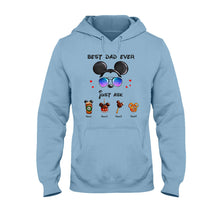 Load image into Gallery viewer, Personalized Best Dad Ever Mouse T-shirt and Hoodie Gift for Father's Day
