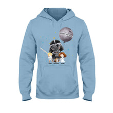 Load image into Gallery viewer, Personalized Best Dad in the Galaxy T-Shirt &amp; Hoodie for Father's Day
