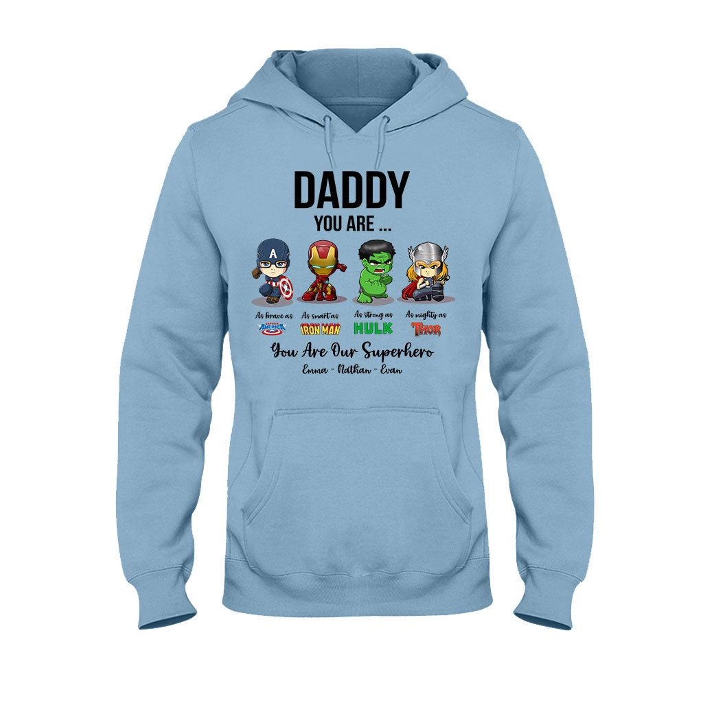 Personalized Father's Day T-shirt Hoodie Superhero Gift