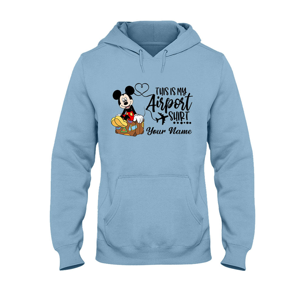 Personalized Airport Shirt Custom Name T-shirt & Hoodie for Travelers