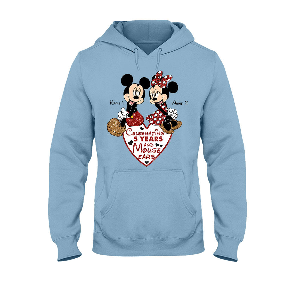 Personalized Couple Mouse T-shirt & Hoodie Gift for Anniversary