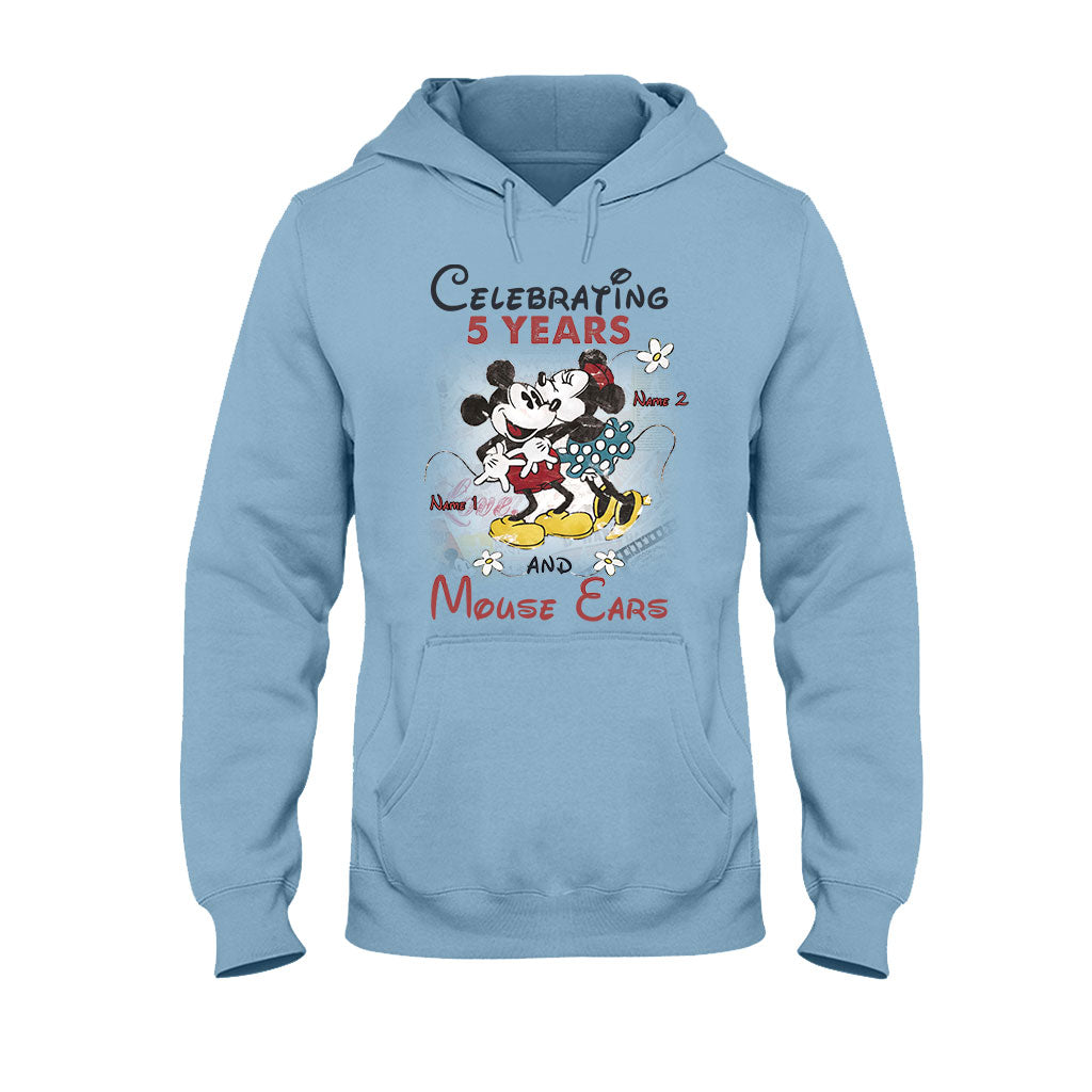 Personalized Couple Mouse T-shirt and Hoodie for Anniversary Gift