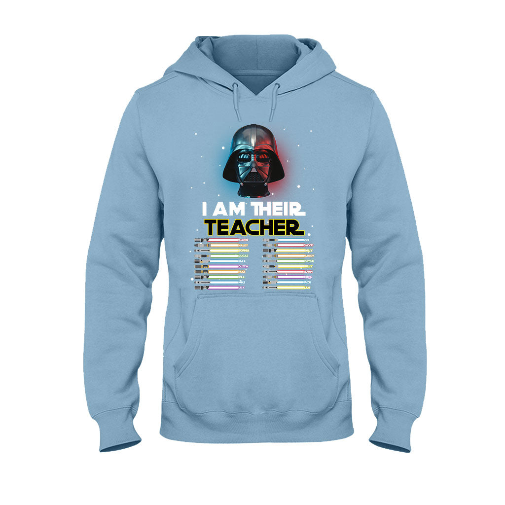 Personalized Teacher T-Shirt Custom Names Star Wars Gift