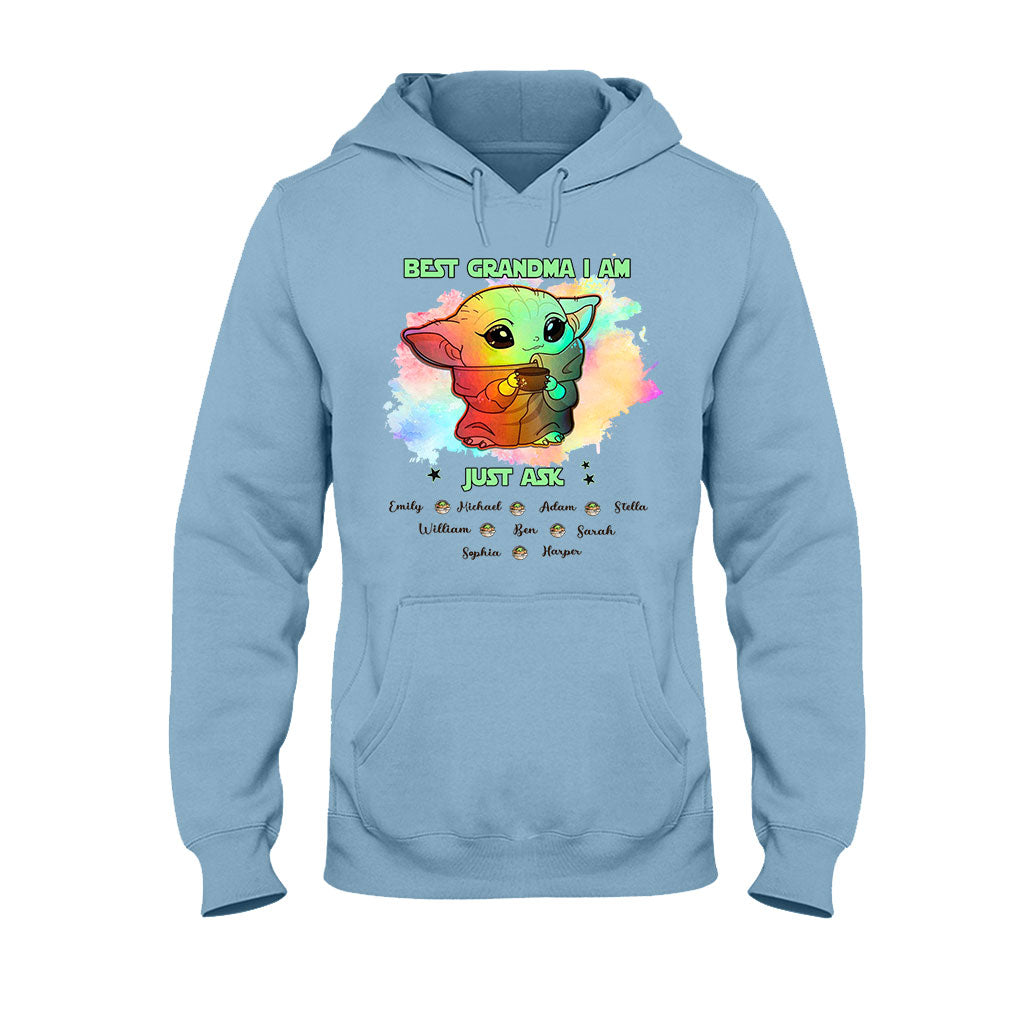 Personalized Best Grandma T-shirt & Hoodie with Custom Names Gift