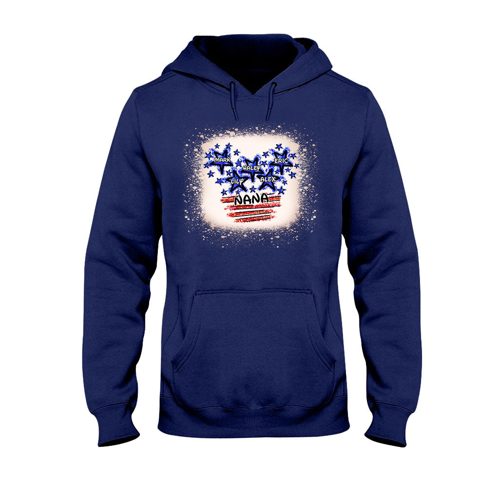 Personalized Independence Day T-shirt for Nana Custom Names Gift