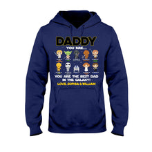 Load image into Gallery viewer, Personalized Father's Day T-shirt with Star Wars Design Gift for Dad
