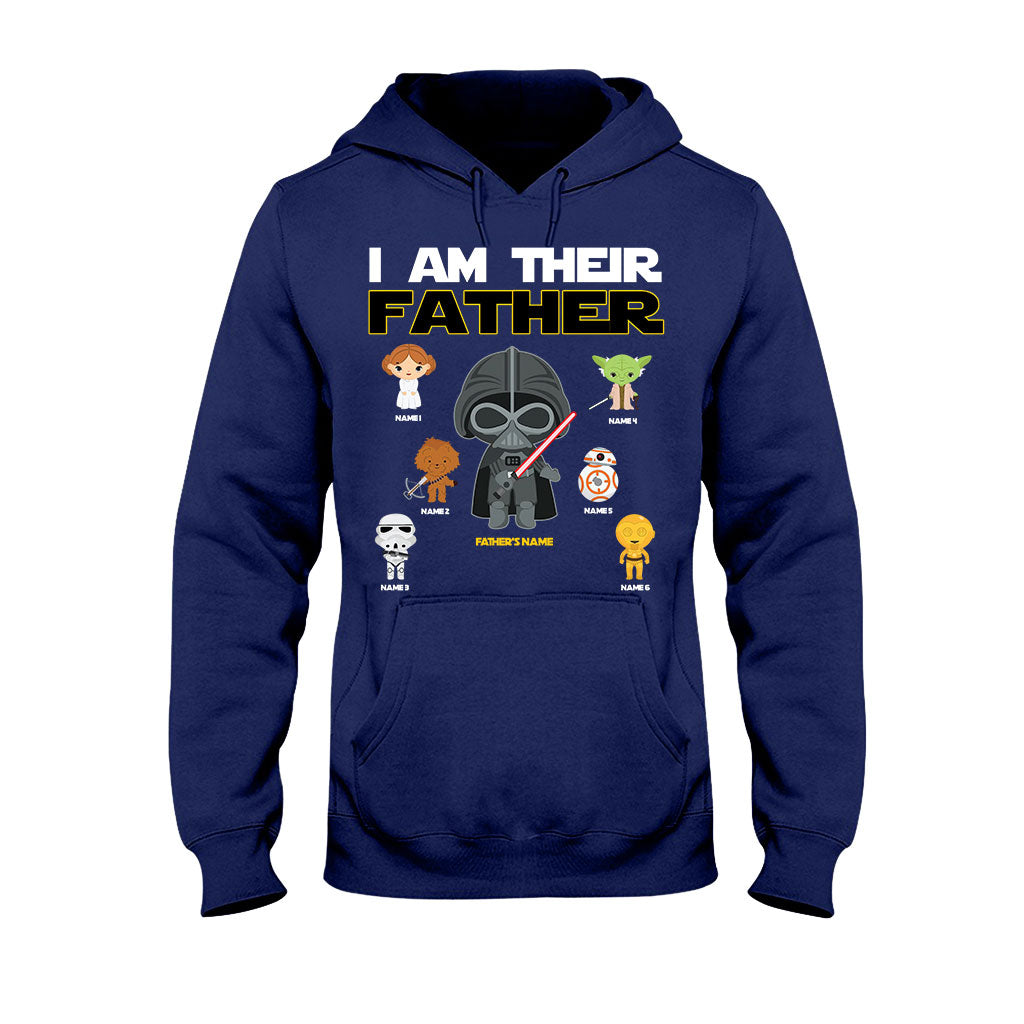 Personalized I Am Their Father T-Shirt & Hoodie Gift for Dad, Custom Name, Father's Day