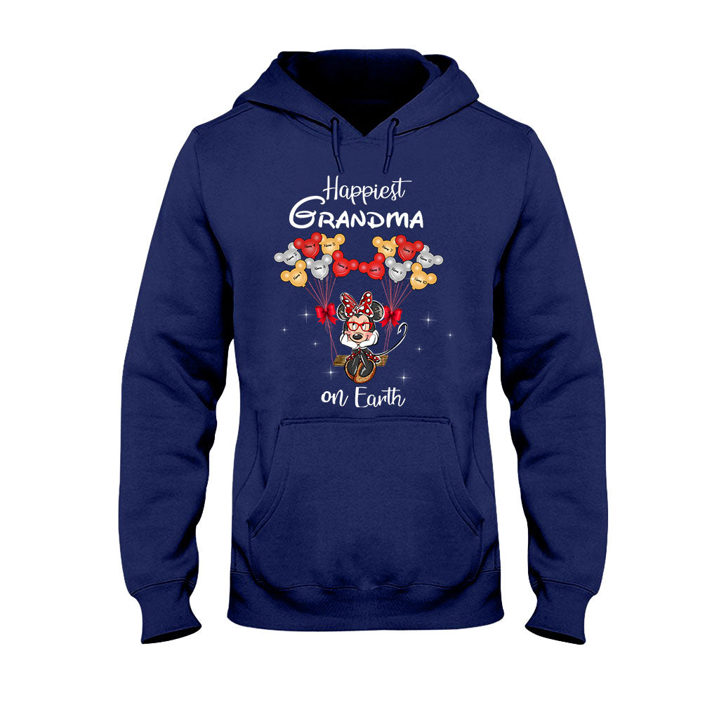 Personalized Grandma T-Shirt & Hoodie with Happiest Grandma Design