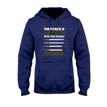 Load image into Gallery viewer, Personalized Family T-Shirt Custom Name The Force Is Strong Gift
