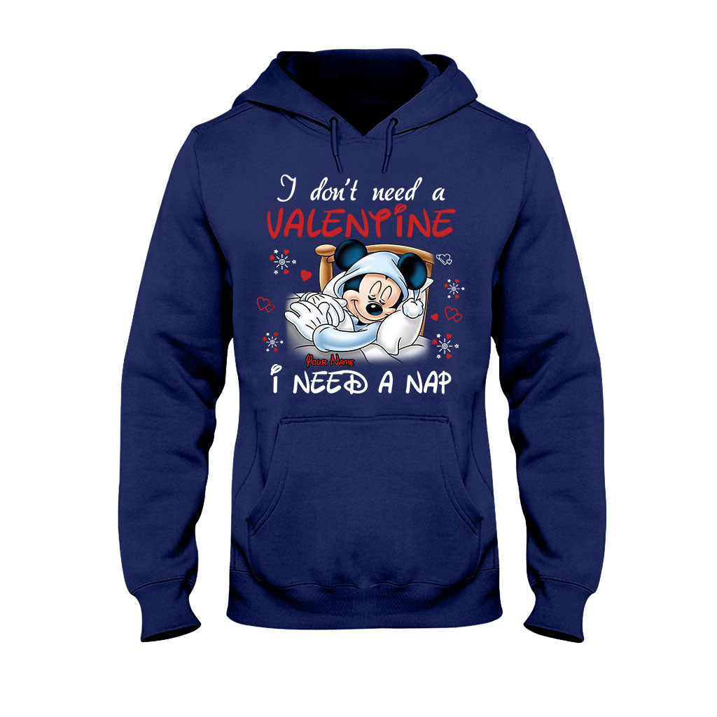 Personalized Valentine T-shirt with Mickey Mouse Design for Her