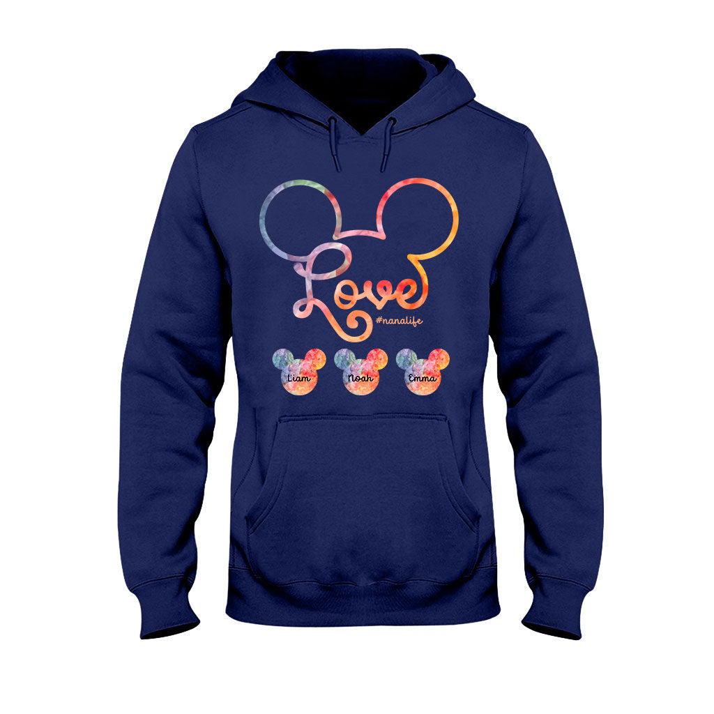 Personalized Grandma T-shirt and Hoodie with Love Design