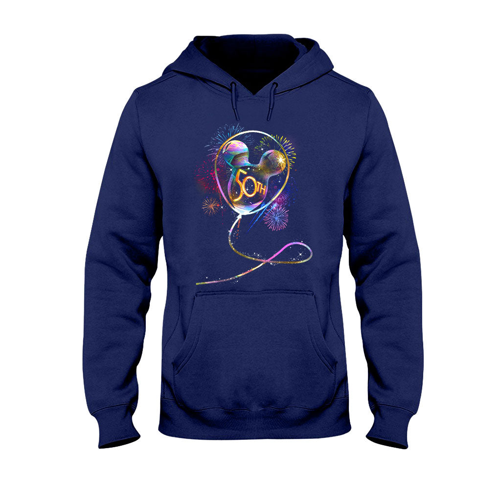 Personalized 50th Birthday Mouse Ear Balloon T-shirt & Hoodie