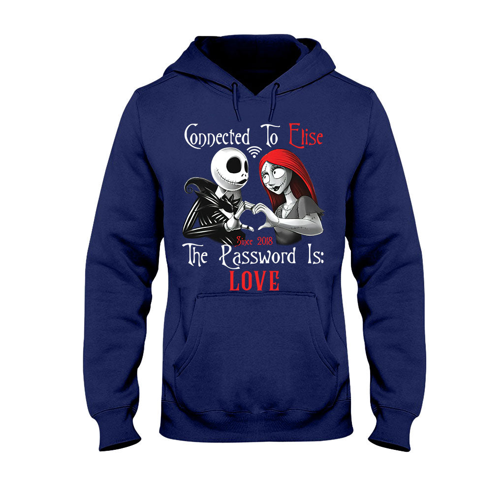 Personalized Couple T-Shirt & Hoodie with Custom Name Gift