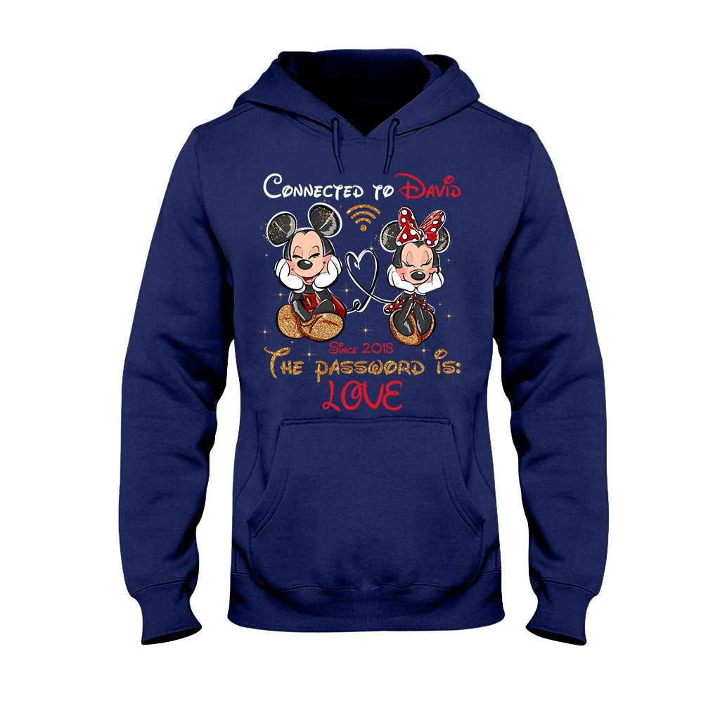 Personalized Couple T-shirt and Hoodie with Custom Names & Year