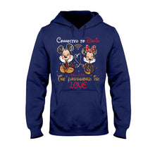 Load image into Gallery viewer, Personalized Couple T-shirt and Hoodie with Custom Names &amp; Year
