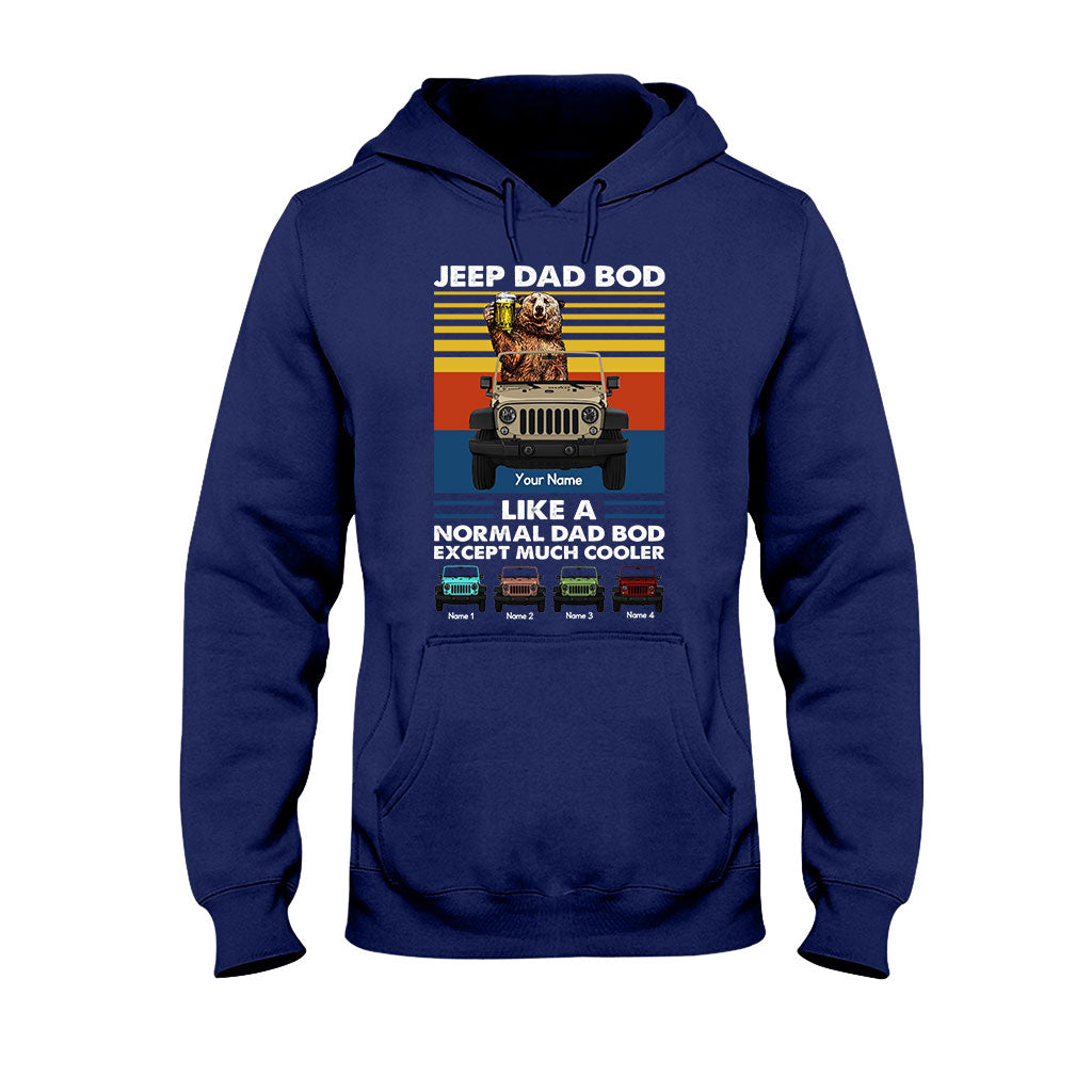 Personalized Jeep Dad Bod T-shirt & Hoodie Custom Name Gift